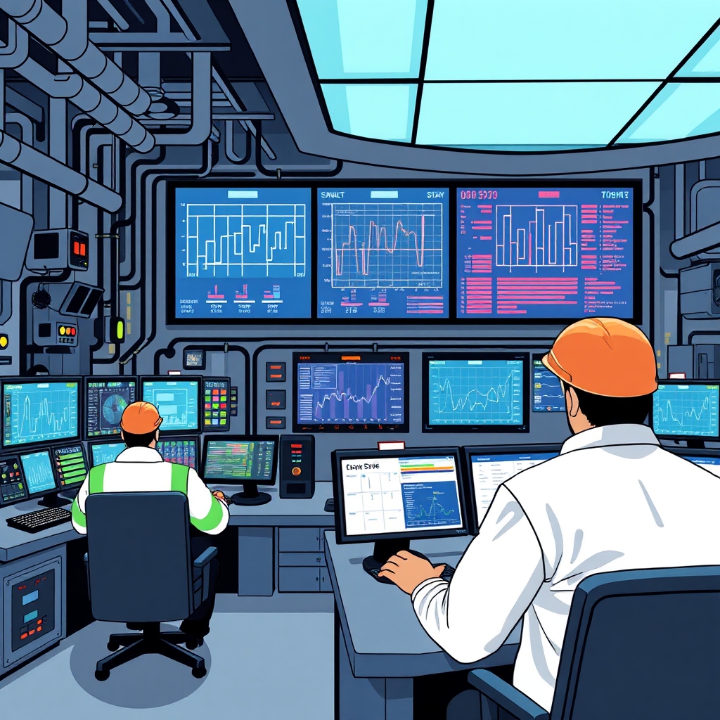 AI-generated illustration: ABB warns eight-year gas turbine lead times complicate Australia's grid transition