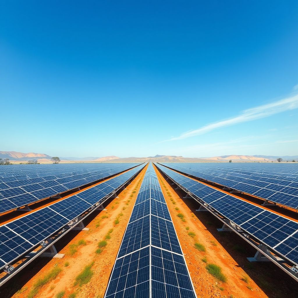 AI-generated illustration: ACME Solar Q2 Profit Jumps 134% to ₹269 Crore on Revenue Growth
