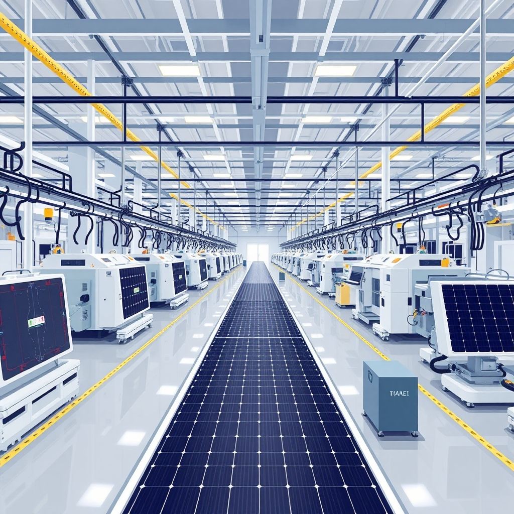 AI-generated illustration: Aiko Solar to convert Tianjin PERC plant to 6 GW ABC capacity