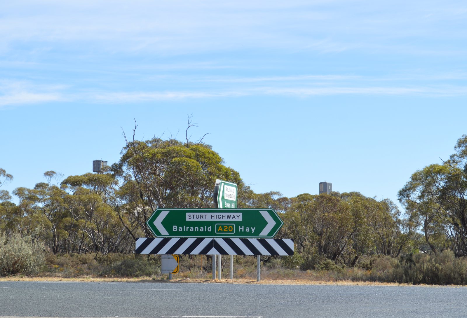 Balranald Sturt Highway Sign 001