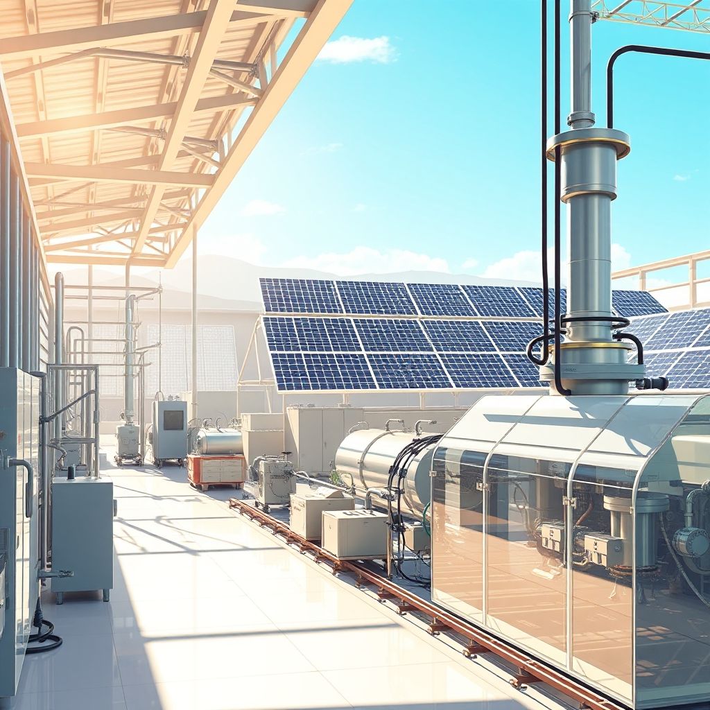 AI-generated illustration: Borosil Renewables Q2 Profit Up 11.7%; Solar Glass Supply Gap Flagged