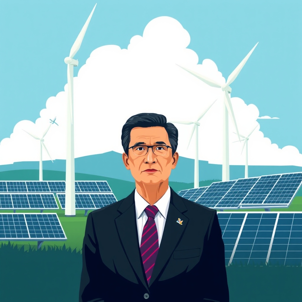 AI-generated illustration: Bowen cites record September quarter investment in Australian renewable capacity