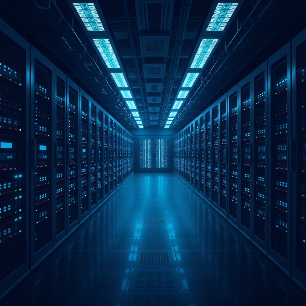 AI-generated illustration: Data centre connection queue adds $40 billion to Australian power bills
