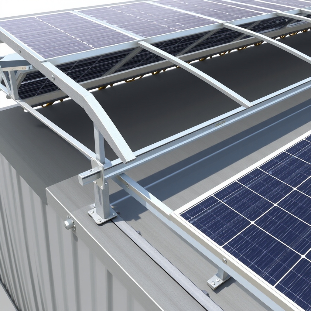 AI-generated illustration: Dutch startup Rable targets fragile roofs with low-load PV mounting system