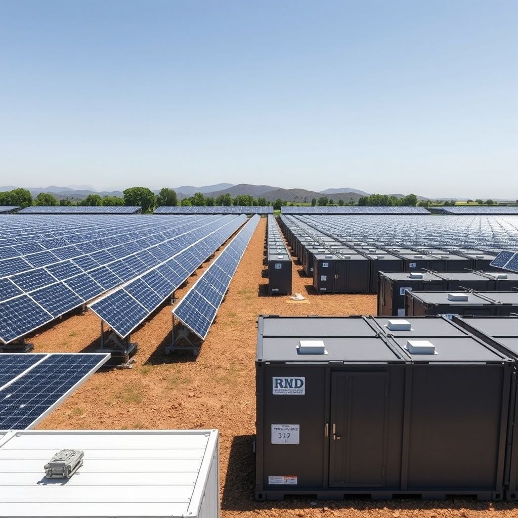 AI-generated illustration: EBRD arranges $265m loan for Egypt's 1.2 GW solar and storage project
