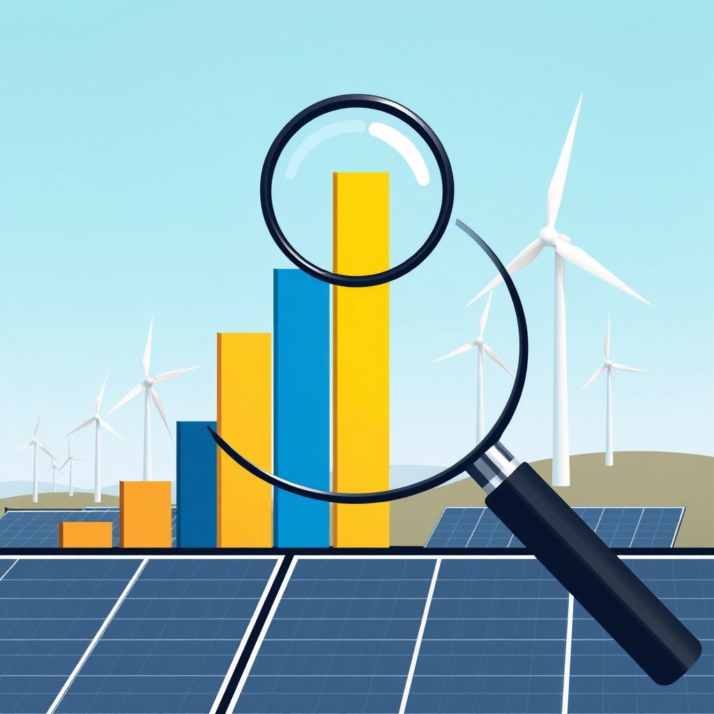 AI-generated illustration: ERM projects 62 TWh corporate renewable demand by 2032