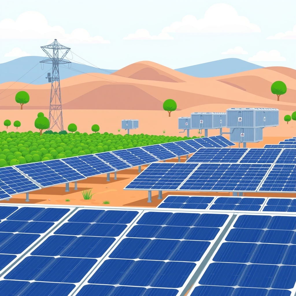 AI-generated illustration: Eskom Seeks 6 GW of Renewables-Plus-Storage Projects