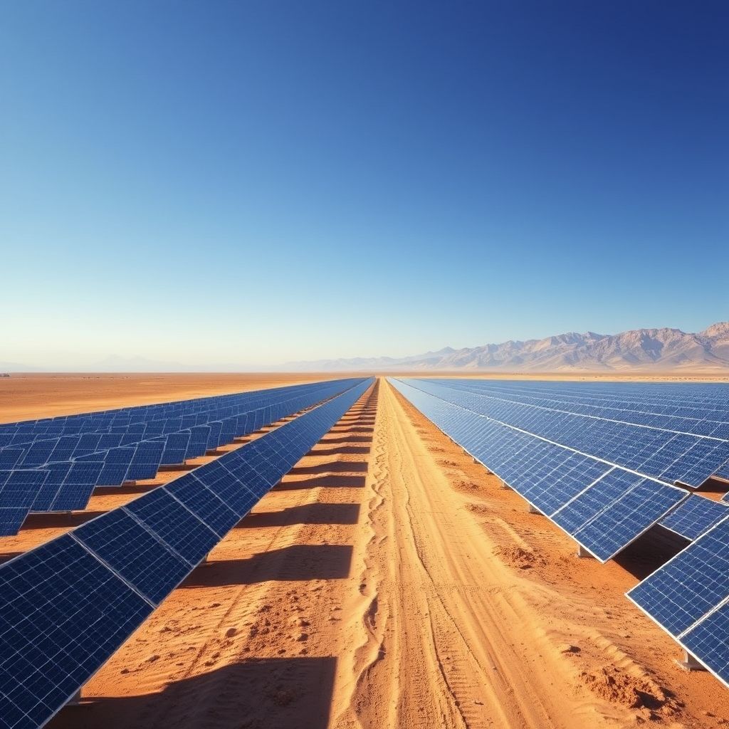 AI-generated illustration: European Energy signs First Nations deals for Queensland gigawatt solar farm