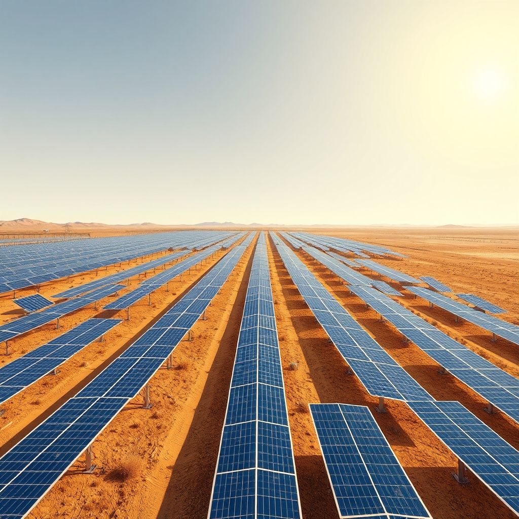 AI-generated illustration: FMO Funds €55.5 Million for 50 MW Kong Solar Project in Ivory Coast