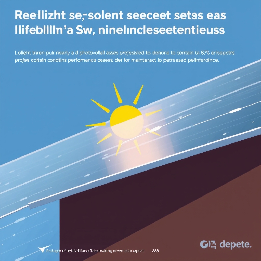 AI-generated illustration: HelioVolta Report: 87% of Solar Assets Show Major Defects