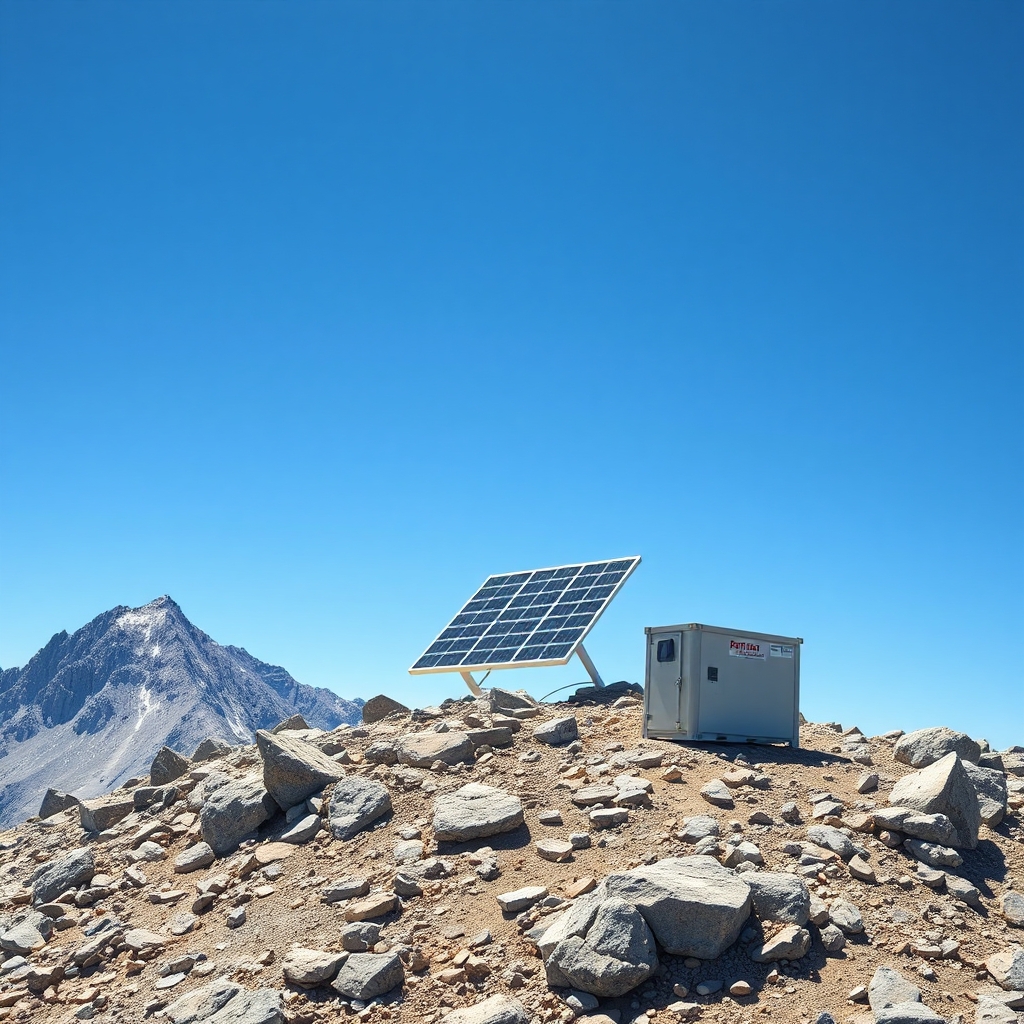 AI-generated illustration: Himachal Pradesh commissions 2 MW solar-storage plant in high-altitude Spiti Valley