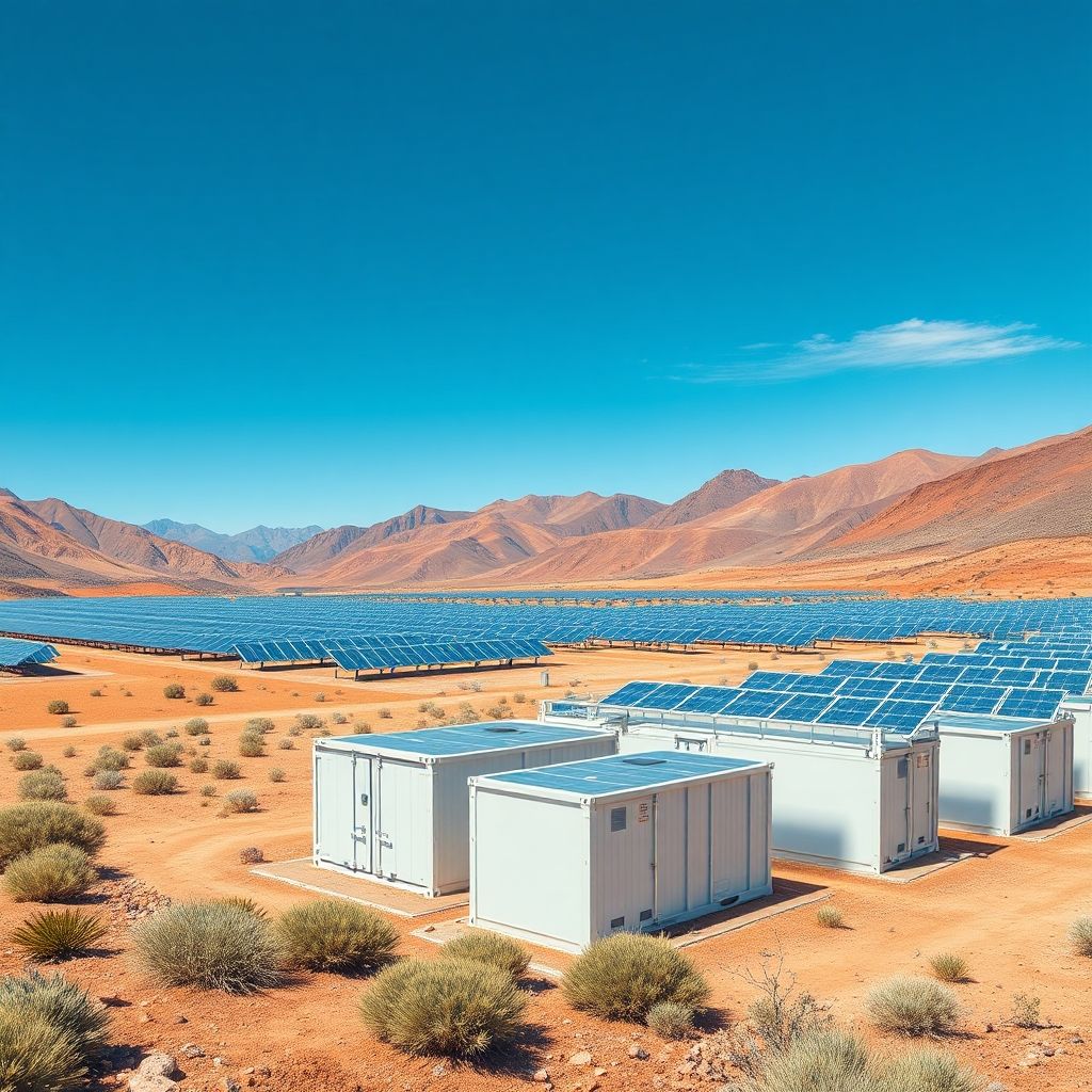 AI-generated illustration: Himachal Pradesh Launches First Battery-Backed Solar Plant in Spiti Valley