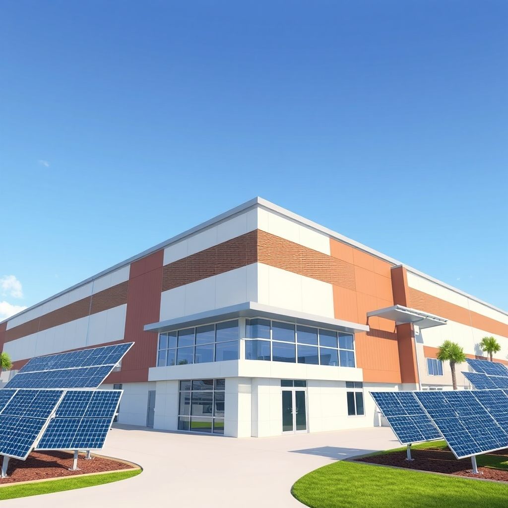 AI-generated illustration: INA Solar, Caelux sign five-year pact for 2028 perovskite-tandem production