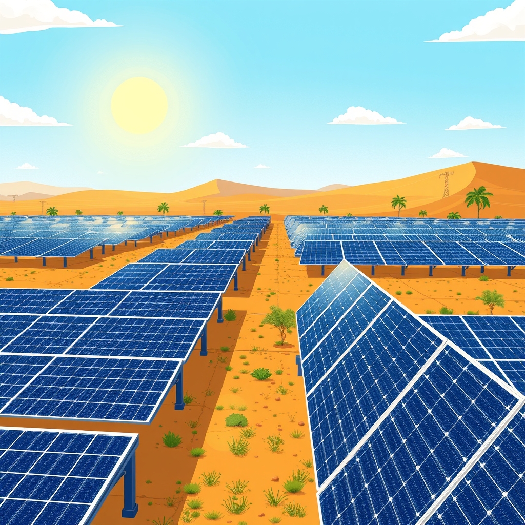 AI-generated illustration: India's Renewable Energy Generation Sees Significant Growth in Q2 FY2026-27