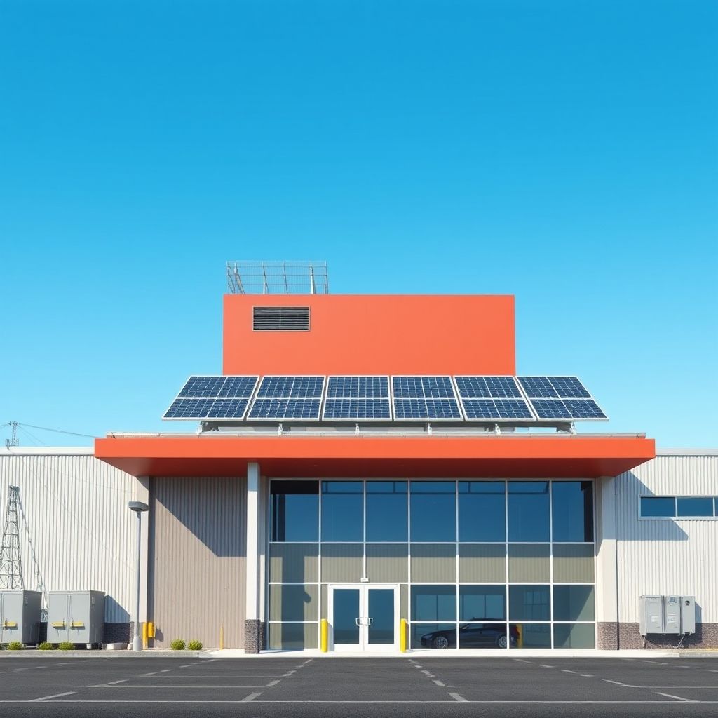 AI-generated illustration: India’s Solar Boom Exposes Critical Inverter Manufacturing Gap