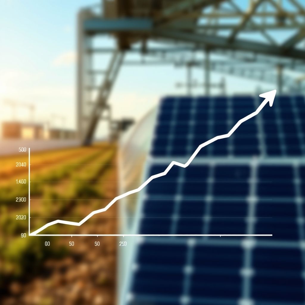 AI-generated illustration: Intertek CEA projects US solar pricing recovery to $0.34–$0.38/W