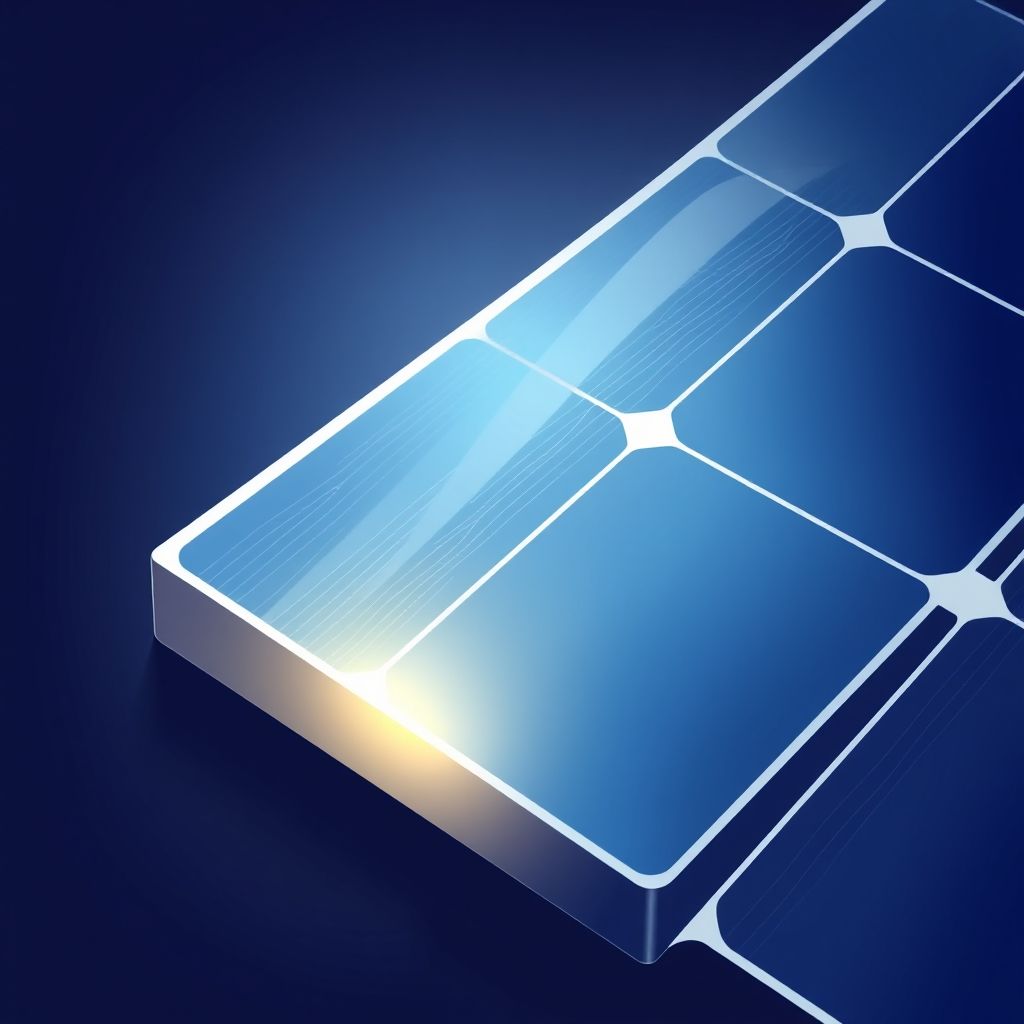 AI-generated illustration: Longi study shows 5mm edge masking boosts solar cell efficiency to 27.09%