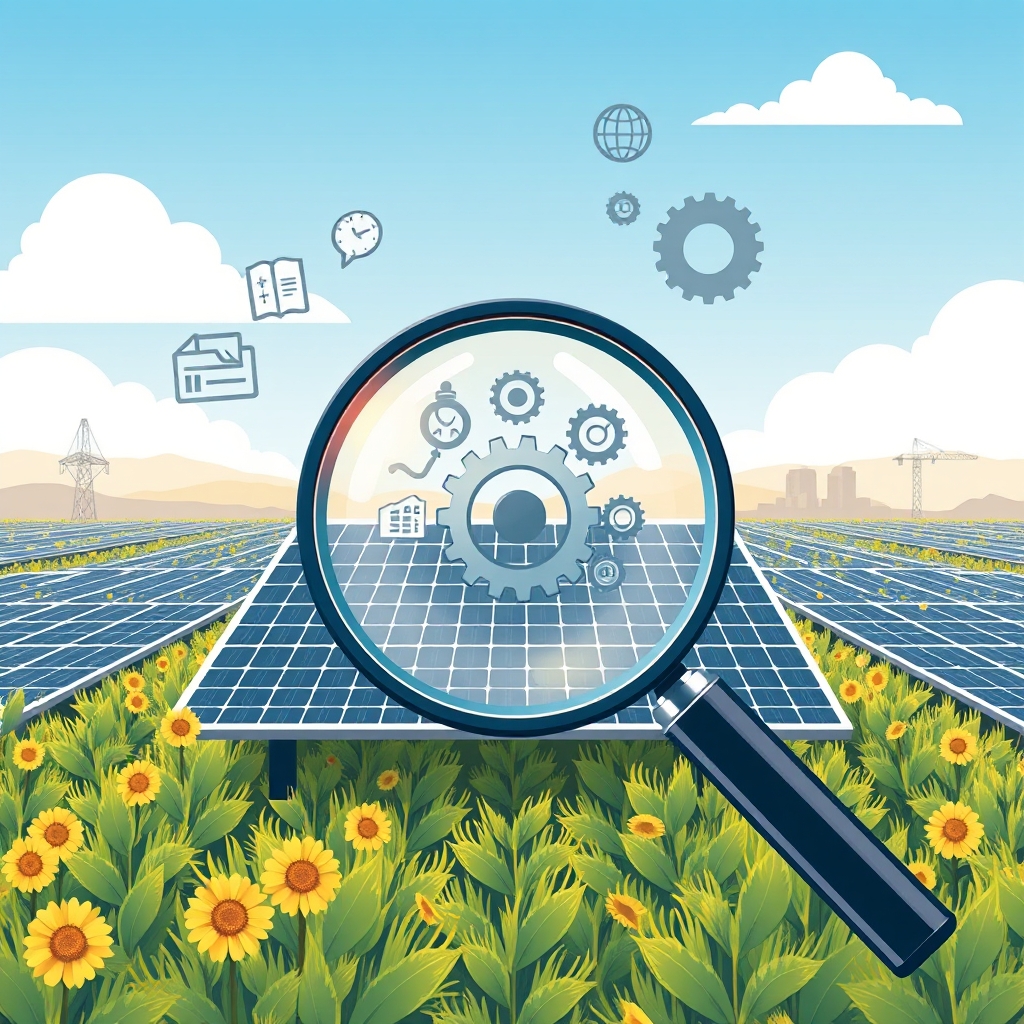 AI-generated illustration: Mercom Survey: Solar Graduates Need Months to Become Productive