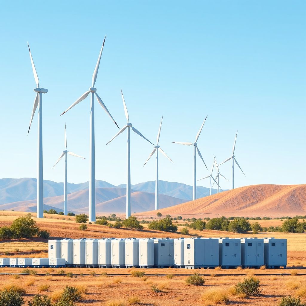 AI-generated illustration: Neoen raises $A1.8 billion debt package for Australian renewable projects
