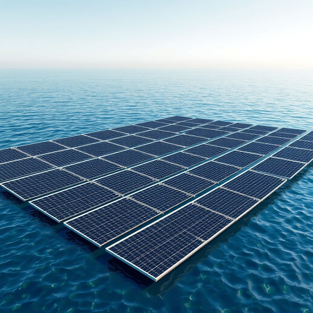 AI-generated illustration: Odisha GRIDCO Tenders Consultancy for 225 MW Floating Solar and BESS