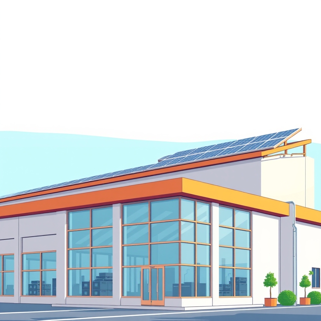 AI-generated illustration: Oswal Pumps to build 1.2 GW TOPCon solar cell plant