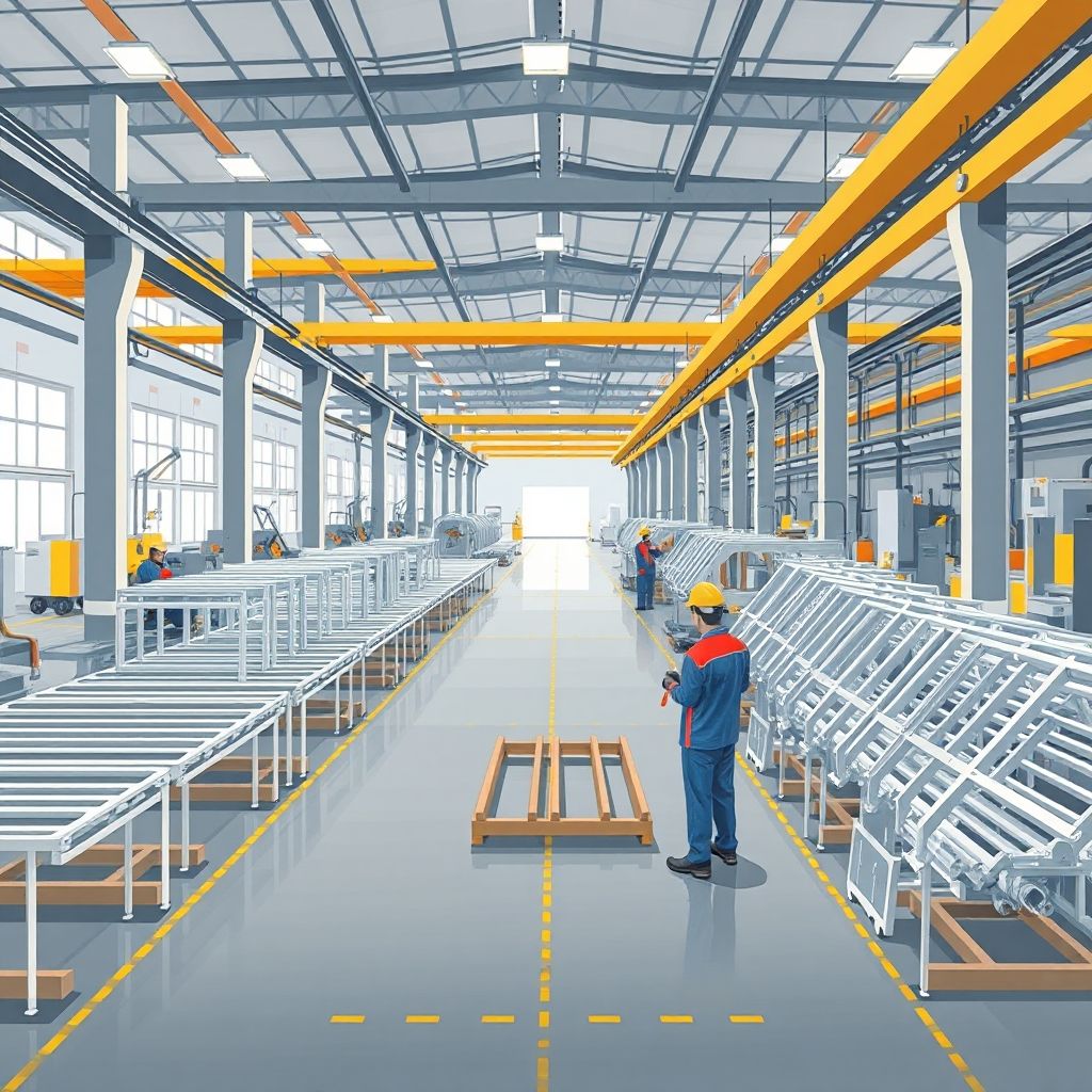 AI-generated illustration: Qcells to Use Tennessee-Made Aluminum Frames on US Residential Panels