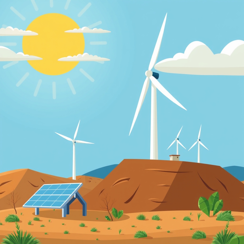 AI-generated illustration: Renewables Cross 100 Billion Units in a Single Quarter for the First Time