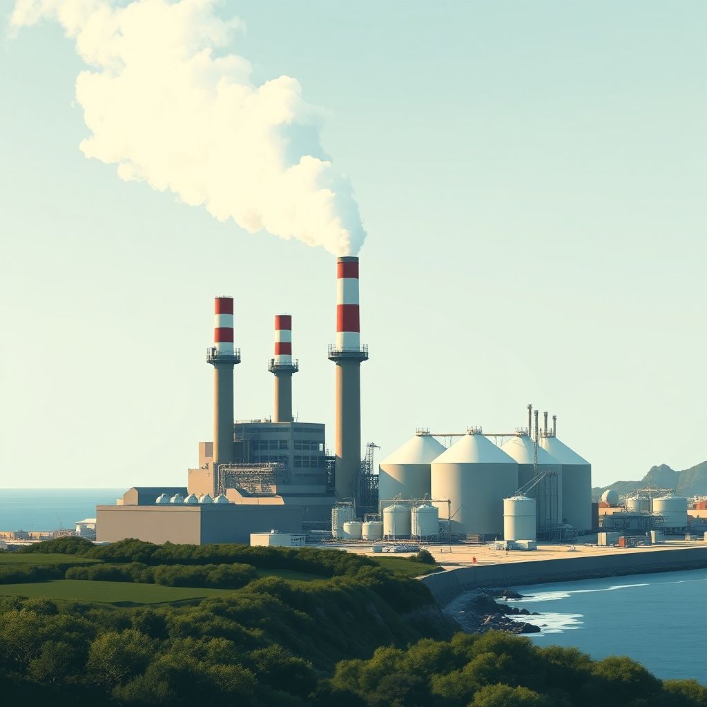 AI-generated illustration: Rondo Energy to Build 30MW Heat Battery for Rio Tinto Refinery
