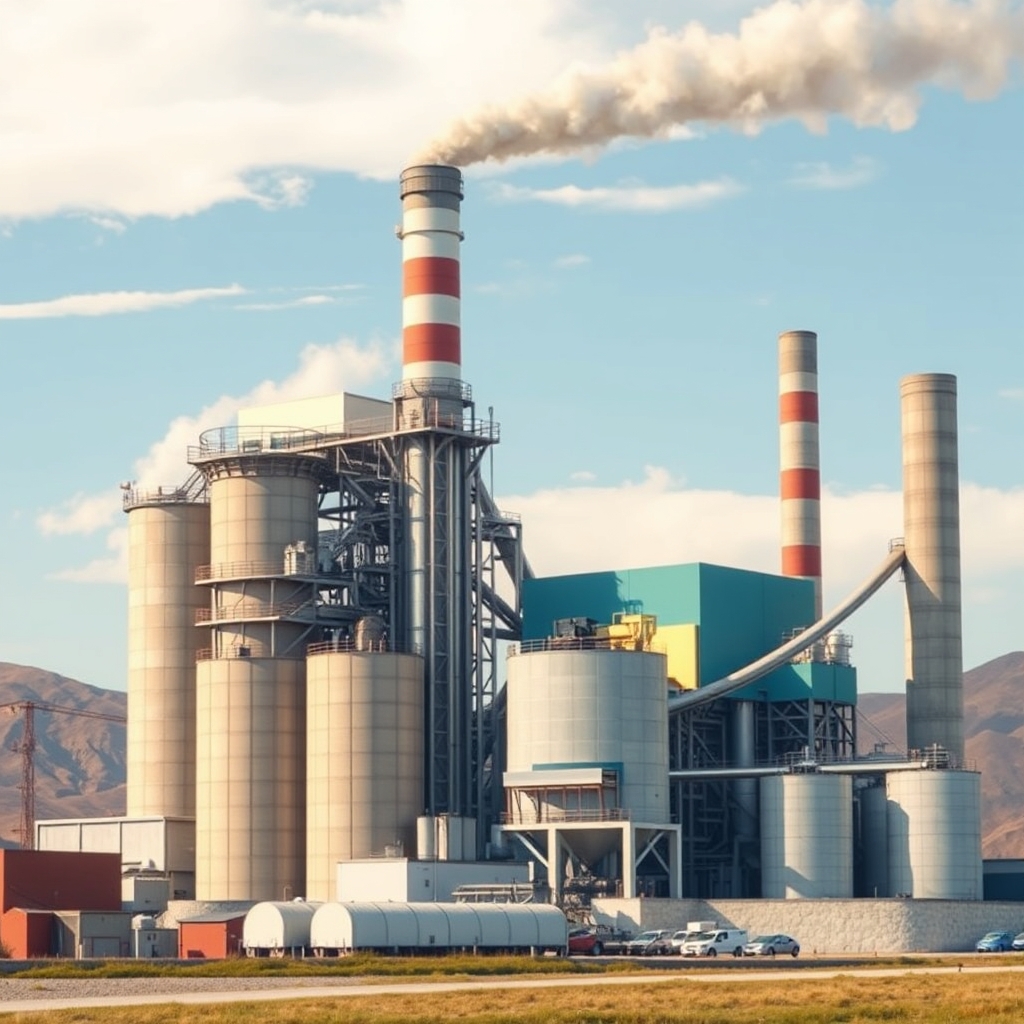 AI-generated illustration: Shree Cement commissions 3 MTPA UAE grinding unit, boosts global capacity