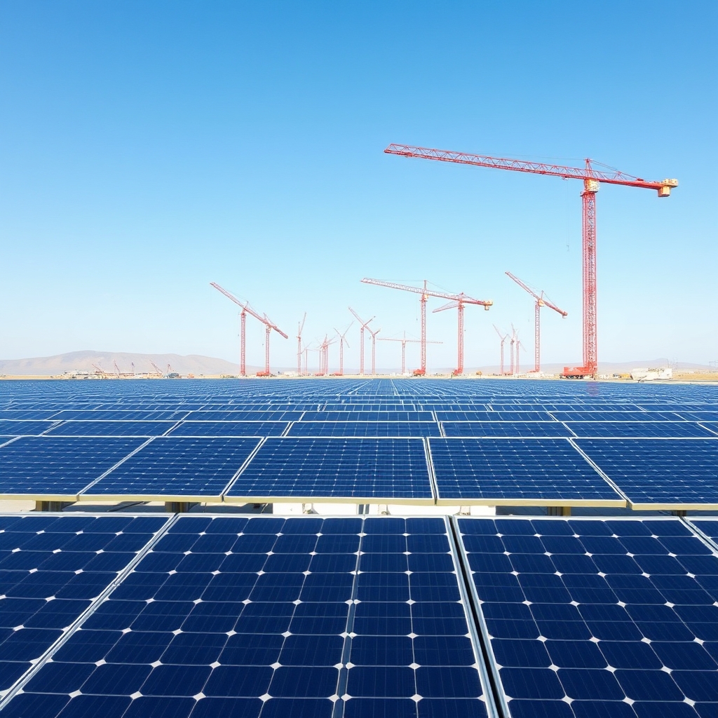 AI-generated illustration: Solar Sunshot Round Three Allocates $250 Million to Accelerate Low-Cost Solar Construction