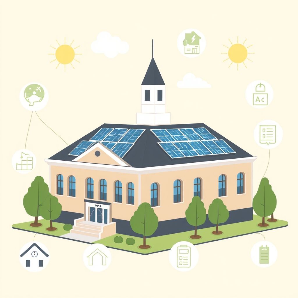AI-generated illustration: SolSmart marks decade of free solar assistance for local governments