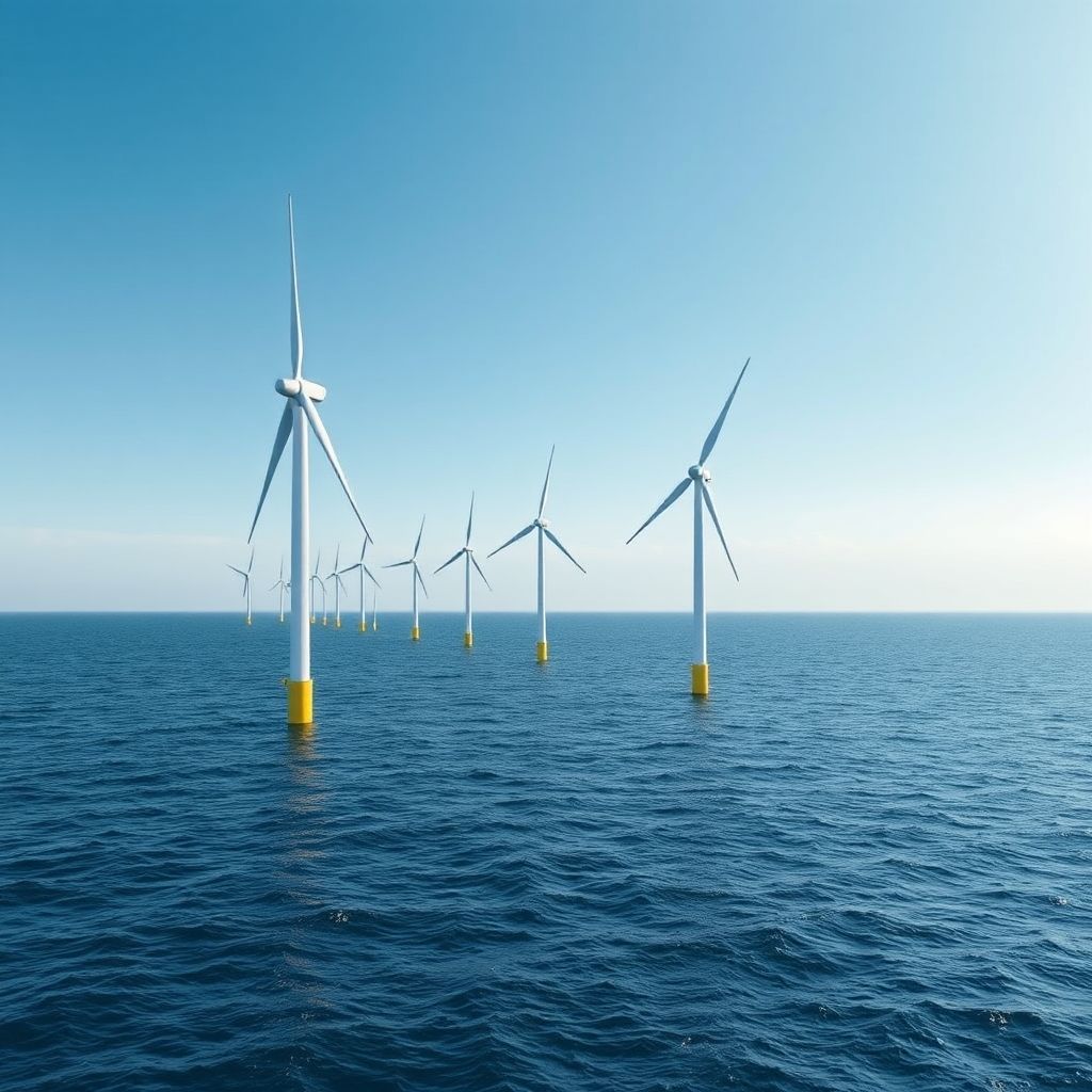 AI-generated illustration: South Korea Tenders 2.2 GW Offshore Wind For Second Half 2026