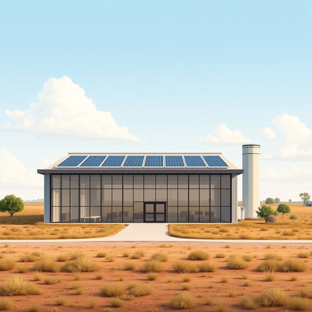 AI-generated illustration: T1 Energy secures Commerce waiver for 1.725 GW cell imports