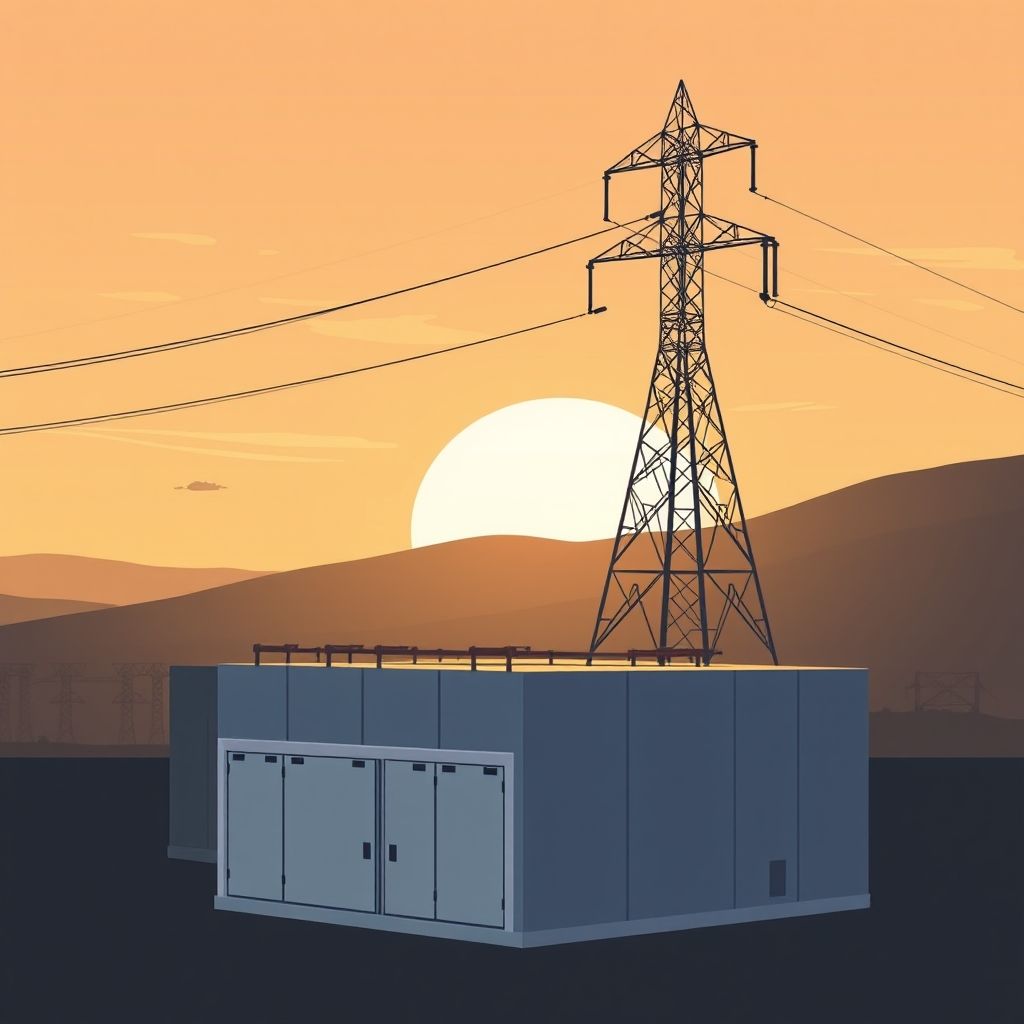 AI-generated illustration: Tamil Nadu targets 10 GWh BESS deployment over three years