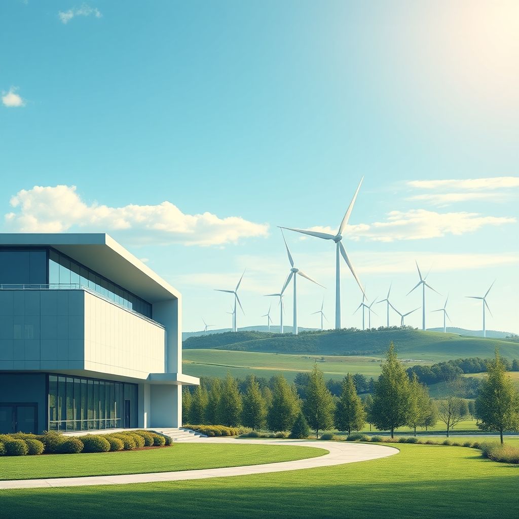 AI-generated illustration: TGREDCO Invites Bids for 800 MW Wind Projects Under BOO Model