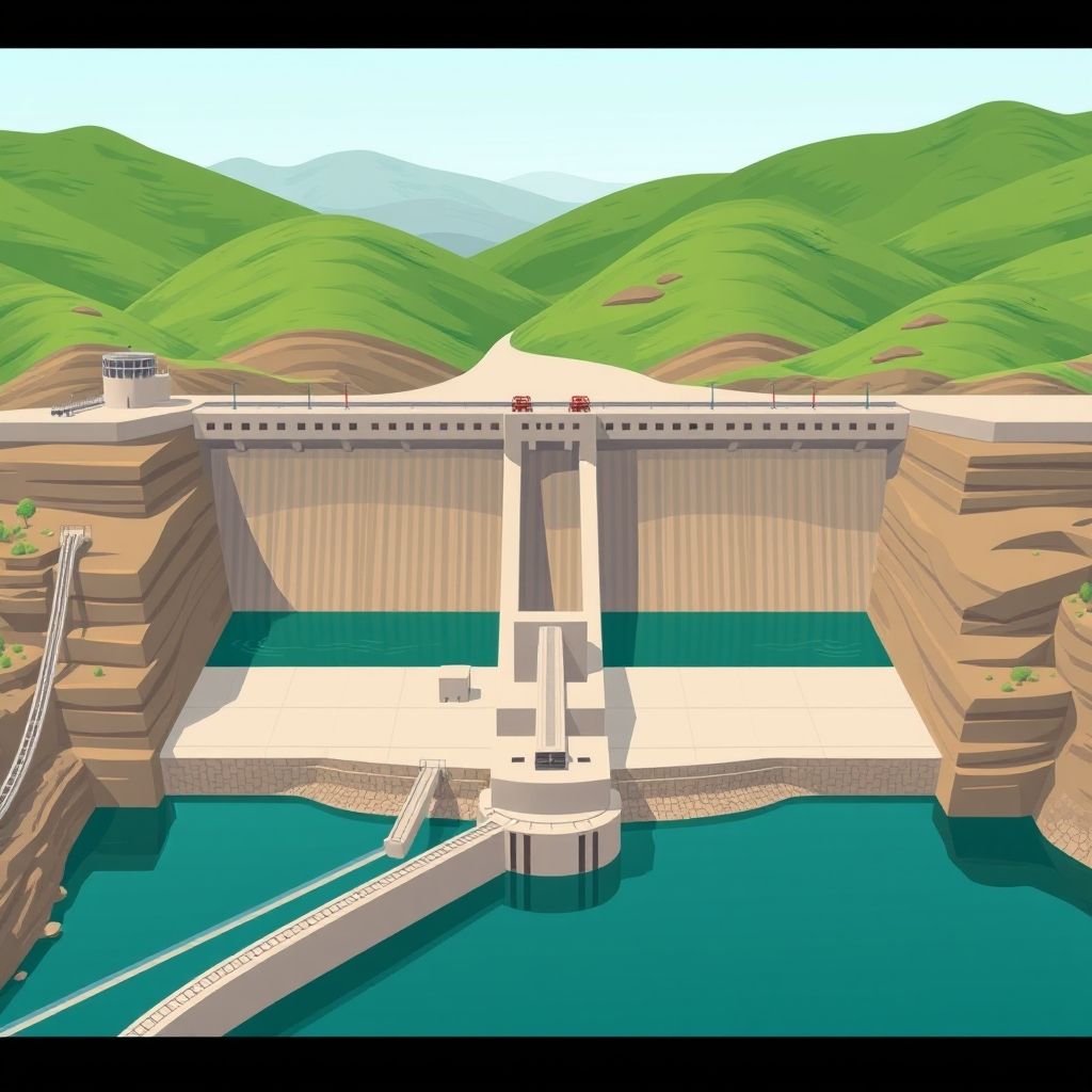 AI-generated illustration: Torrent Power clears 3,000-MW Karjat pumped storage project in Maharashtra