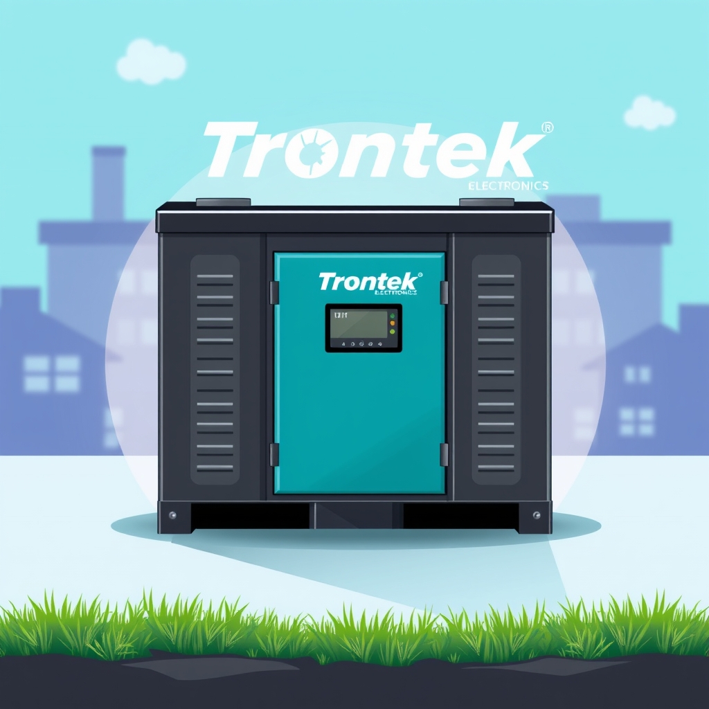 AI-generated illustration: Trontek Targets 12 GWh Battery Storage Capacity by 2028