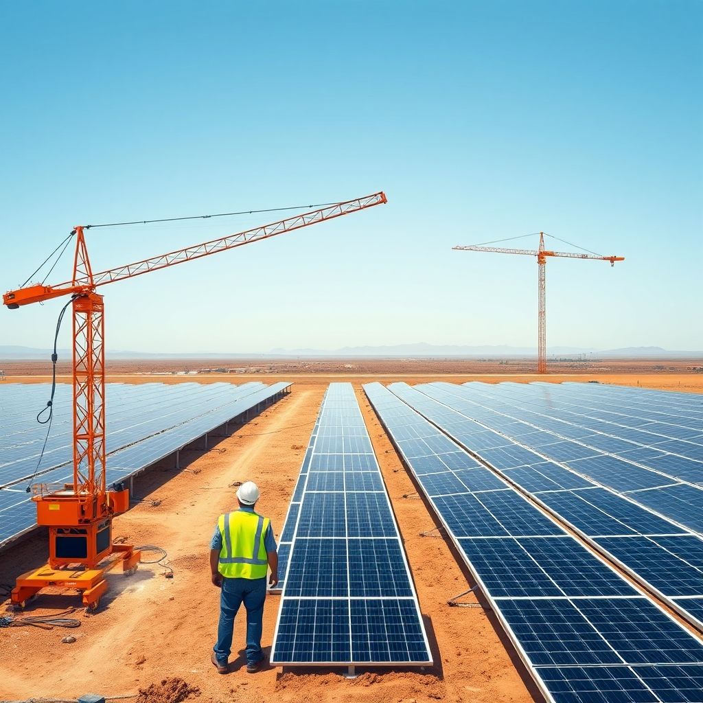 AI-generated illustration: Uruguay Sets 99 MW Solar Tender with 20-Year PPAs