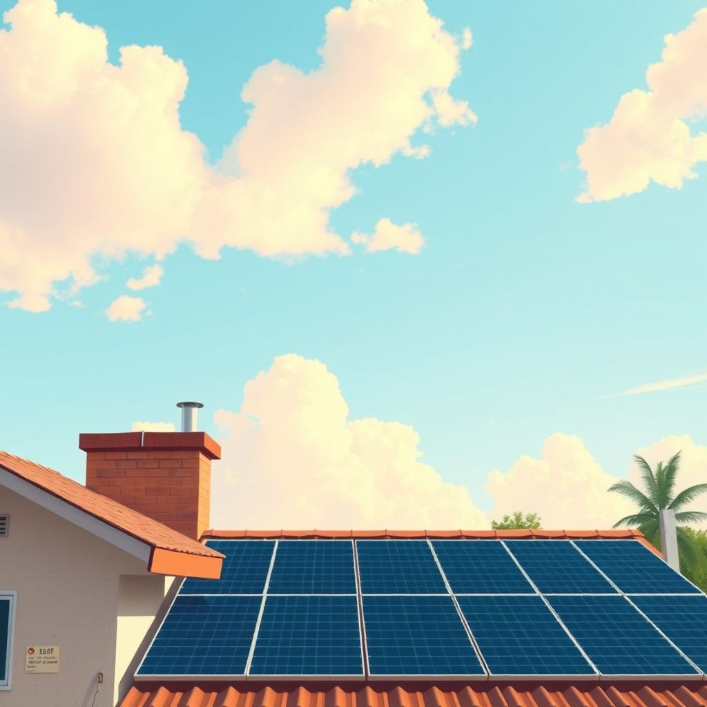 AI-generated illustration: Uttar Pradesh Rooftop Solar Crosses 9 Lakh Installations, Adds 3,000 MW Capacity