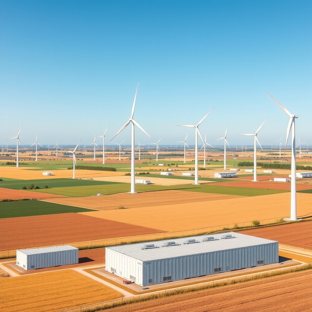 AI-generated illustration: Victoria approves 1.5GW Warracknabeal wind farm, bypassing Coalition buffer rules