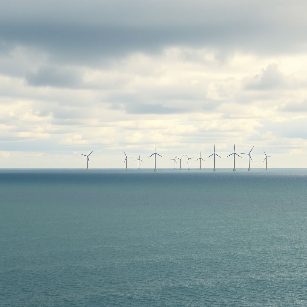 AI-generated illustration: Victoria opens offshore wind auction as industry warns investment can swing away