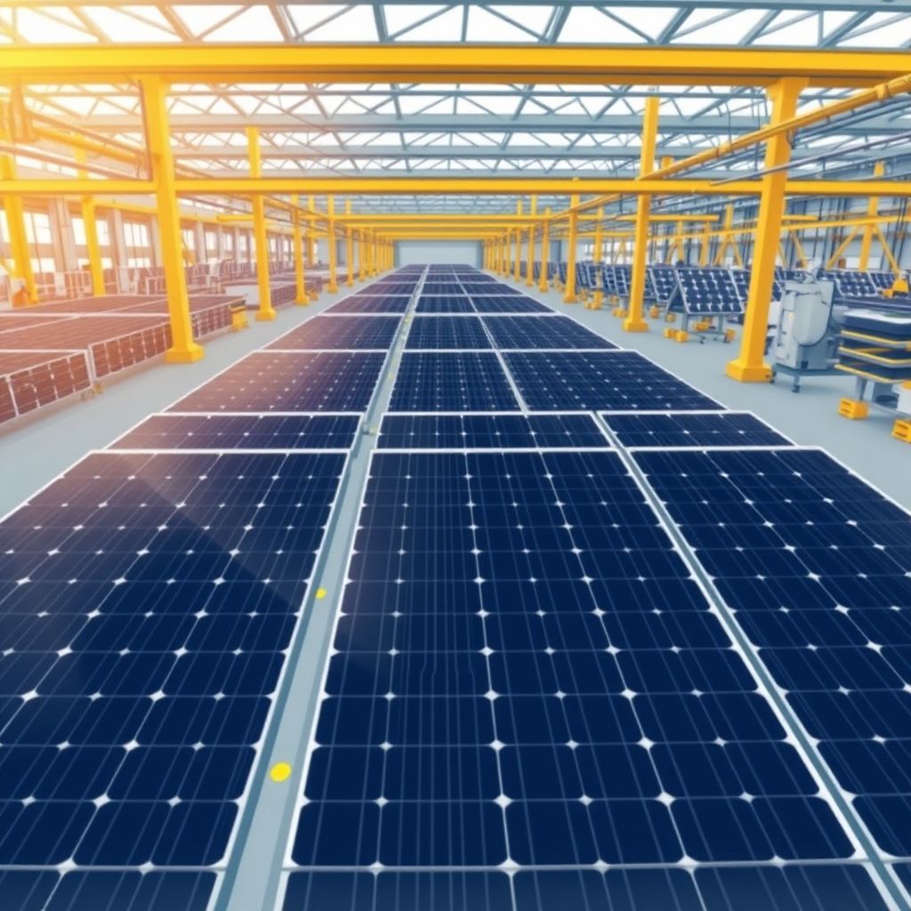 AI-generated illustration: Waaree EPC Revenue Slides 42%; SWREL Consolidated Sales Drop Amid ALMM Shift