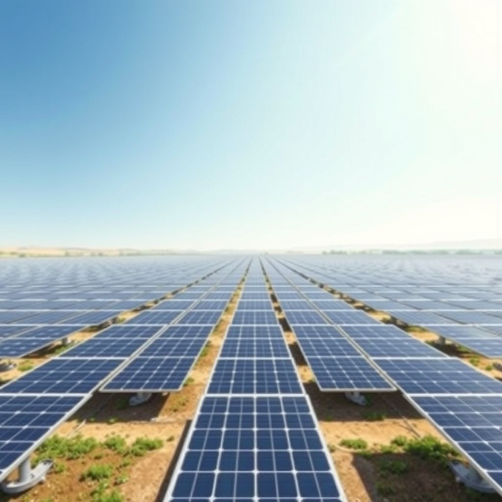 AI-generated illustration: Waaree RTL wins 450 MWp solar EPC order in Bikaner