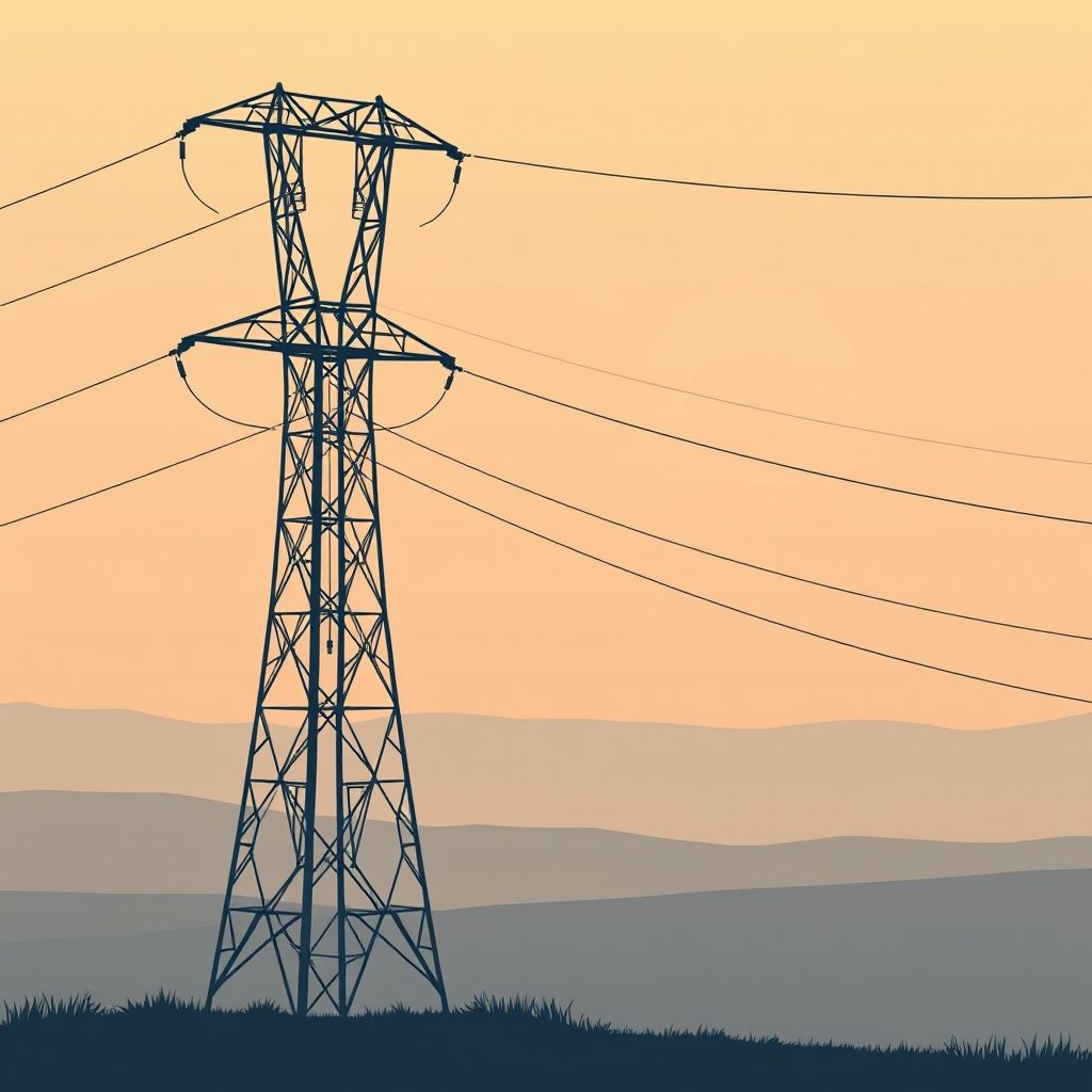 AI-generated illustration: Watchdog predicts utility opposition to 200 GW clean energy transmission bill
