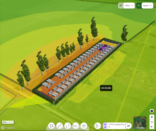 Glint Solar Launches BESS Noise Modeling Tool for Early-Stage Planning