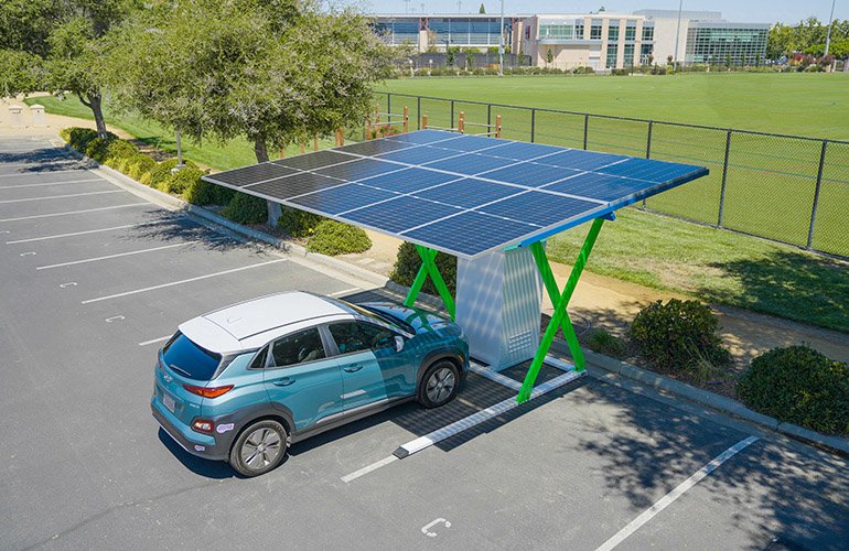 Paired Power Secures Patent for Solar-Powered EV Charging Canopy